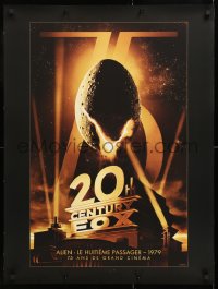 6z281 20TH CENTURY FOX 75TH ANNIVERSARY 24x32 French commercial poster 2010 image of Alien egg hatching!