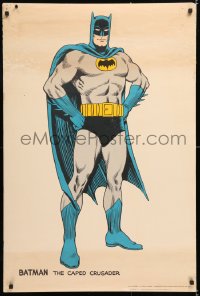6z283 BATMAN 27x40 commercial poster 1966 cool full-length artwork of The Caped Crusader!