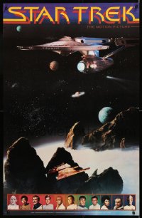 6z330 STAR TREK 2-sided 3D 22x34 commercial poster 1979 William Shatner & cast, Enterprise!