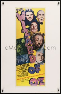 6z340 WIZARD OF OZ 22x34 commercial poster 1983 Judy Garland, cast, insert image!