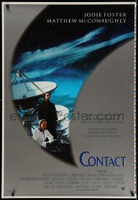 6z593 CONTACT printer's test int'l 1sh 1997 Robert Zemeckis, Jodie Foster & Matthew McConaughey