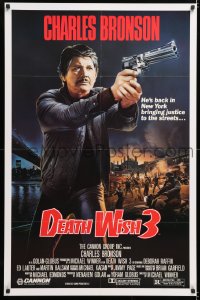 6z617 DEATH WISH 3 1sh 1985 art of Charles Bronson bringing justice to the streets!