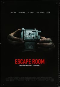 6z635 ESCAPE ROOM advance DS 1sh 2019 Taylor Russell, you're invited to play for your life!