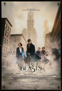 6z637 FANTASTIC BEASTS & WHERE TO FIND THEM advance DS 1sh 2016 Yates, J.K. Rowling, Ezra Miller!