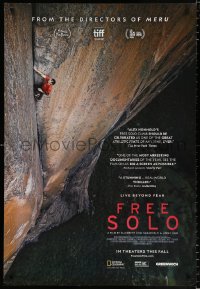 6z651 FREE SOLO advance DS 1sh 2018 incredible image of Alex Honnold climbing El Capitan, no ropes!