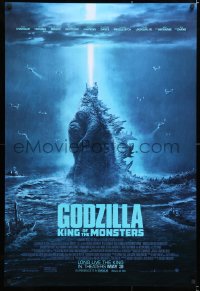 6z670 GODZILLA: KING OF THE MONSTERS advance DS 1sh 2019 great image of the creature being attacked!