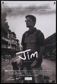 6z716 JIM: THE JAMES FOLEY STORY heavy stock 1sh 2016 Oakes, HBO, image of him in war-torn city!