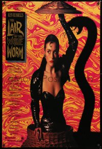 6z730 LAIR OF THE WHITE WORM 1sh 1988 Ken Russell, image of sexy Amanda Donohoe with snake shadow!
