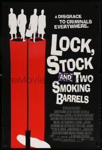 6z737 LOCK, STOCK & TWO SMOKING BARRELS DS 1sh 1998 Guy Ritchie English crime comedy, great art!