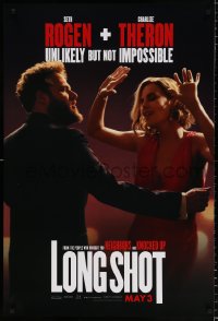 6z742 LONG SHOT teaser DS 1sh 2019 Seth Rogen, sexy Charlize Theron in red dress, not impossible!