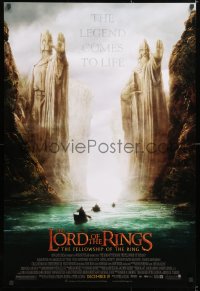 6z746 LORD OF THE RINGS: THE FELLOWSHIP OF THE RING advance 1sh 2001 J.R.R. Tolkien, Argonath!