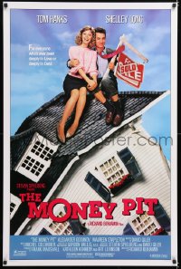 6z787 MONEY PIT 1sh 1986 Steven Spielberg, Tom Hanks & Shelley Long are deeply in love & debt!