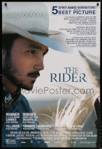 6z850 RIDER 1sh 2018 rodeo western melodrama, Brady, Lilly and Tim Jandreau, great close-up!
