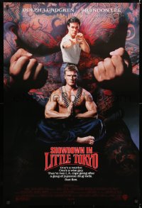 6z868 SHOWDOWN IN LITTLE TOKYO DS 1sh 1991 Dolph Lundgren, Brandon Lee, kung fu!