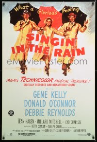 6z873 SINGIN' IN THE RAIN DS 1sh R2000 Gene Kelly, Donald O'Connor, Debbie Reynolds, classic!