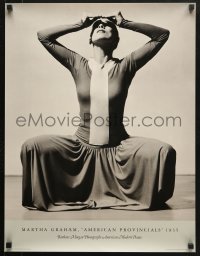 6z353 BARBARA MORGAN 20x26 special poster 1980s great image of posed dancer Martha Graham!