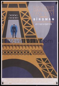 6z357 BIRDMAN 24x36 special poster 2014 Keaton, Fox Searchlight alternate art, Paris, Eiffel Tower