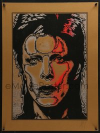 6z254 DAVID BOWIE signed #3/4 18x24 art print 2016 by Matt Dye, great art of Ziggy Stardust!