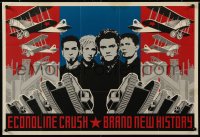 6z062 ECONOLINE CRUSH 17x24 music poster 2001 Brand New History, tanks, planes, the band!