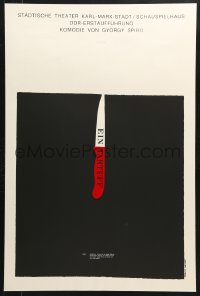 6z158 EIN TARTUFF silkscreen 20x30 East German stage poster 1980s art of a knife by Voltzke!
