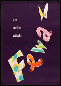 6z084 FEWA 23x33 German advertising poster 1950s colorful Herbert Leupin artwork!