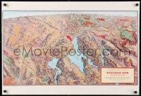 6z411 HOOVER DAM 21x31 special poster 1938 Union Pacific, The Boulder Dam Route!