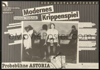 6z168 MODERNES KRIPPENSPIEL 16x23 East German stage poster 1986 completely different image!