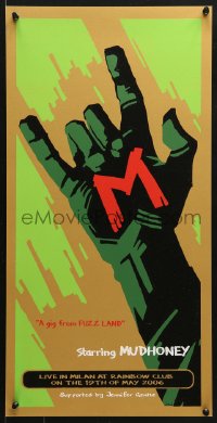6z264 MUDHONEY #82/140 13x26 art print 2006 Mudhoney Milan, homage to 1931 Fritz Lang film 