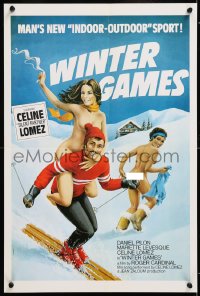 6z465 SNOWBALLIN' 16x23 special poster 1972 Roger Cardinal, wacky, sexy artwork by Thomas!