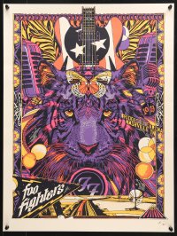 6z274 TYLER STOUT signed #236/350 18x24 art print 2017 by the artist, Foo Fighters Nashville 17!