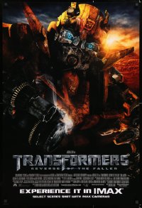 6z942 TRANSFORMERS: REVENGE OF THE FALLEN IMAX 1sh 2009 Michael Bay directed!