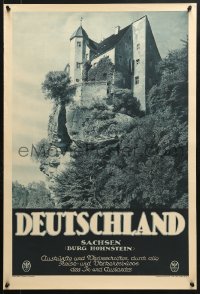 6z196 DEUTSCHLAND Hohnstein Castle 20x29 German travel poster 1930s great images from Germany!