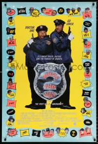 6z974 WHO'S THE MAN DS 1sh 1993 great image of wacky policemen Ed Lover & Doctor Dre!