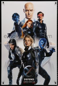 6z994 X-MEN: APOCALYPSE teaser DS 1sh 2016 Marvel Comics, Bryan Singer, cool cast image, Defend!