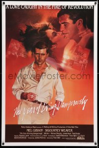 6z996 YEAR OF LIVING DANGEROUSLY 1sh 1983 Peter Weir, artwork of Mel Gibson by Stapleton and Peak!