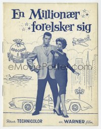 7a175 CASH MCCALL Danish program 1960 different images of zillionaire James Garner & Natalie Wood!