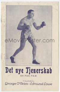 7a266 IS ZAT SO Danish program 1927 different images of boxer George O'Brien with gloves & trunks!