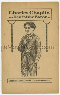 7a269 JAZZ WAITER Danish program 1916 Charlie Chaplin, Mabel Normand, ultra rare!