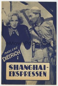 7a370 SHANGHAI EXPRESS Danish program R1950s Marlene Dietrich, Josef von Sternberg, different!