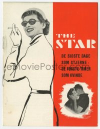 7a386 STAR Danish program 1953 great different images of Hollywood actress Bette Davis!