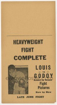 7a064 JOE LOUIS VS ARTURO GODOY herald 1940 boxing match, round by round, blow by blow!