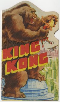 7a003 KING KONG die-cut herald 1933 many wonderful special effects scenes with great monster art!