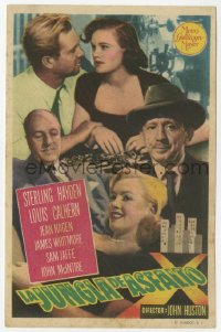 7a455 ASPHALT JUNGLE Spanish herald 1951 Marilyn Monroe, Sterling Hayden, John Huston, different!