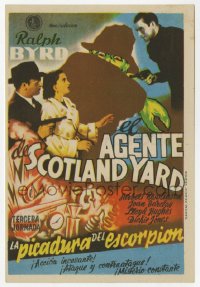 7a471 BLAKE OF SCOTLAND YARD part 3 Spanish herald 1947 Ralph Byrd, serial, different art!
