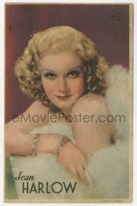7a581 JEAN HARLOW Spanish herald 1930s wonderful portrait of the beautiful blonde movie legend!