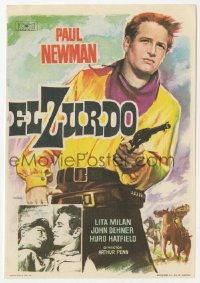 7a600 LEFT HANDED GUN Spanish herald 1961 different Mac Gomez art of Paul Newman as Billy the Kid!