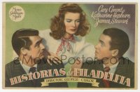 7a638 PHILADELPHIA STORY 1pg Spanish herald 1944 Katharine Hepburn, Cary Grant, James Stewart