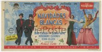 7a716 WHITE CHRISTMAS Spanish herald 1955 Bing Crosby, Danny Kaye, Clooney, Vera-Ellen, Fortuny art