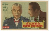 7a723 WOMAN IN GREEN Spanish herald 1945 Basil Rathbone as Sherlock Holmes, Nigel Bruce as Watson!