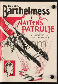 7a191 DAWN PATROL Danish program 1930 Richard Barthelmess, Douglas Fairbanks Jr., Howard Hawks!